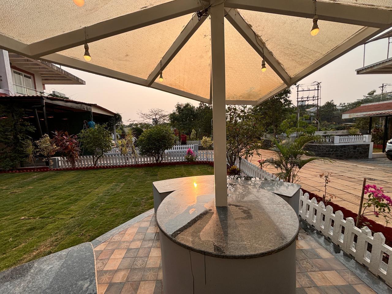 Outdoor bar canopy